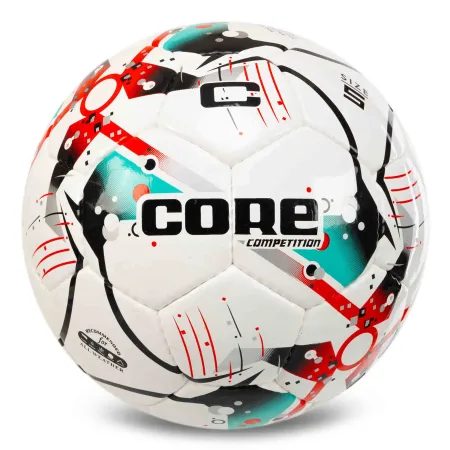 Футбольний м'яч CORE COMPETITION №5 PU зелено-червоний