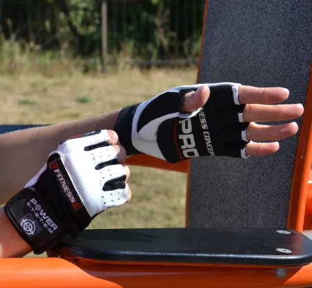 Рукавички для фітнесу Power System PS-2300 Fitness Black/White - XL