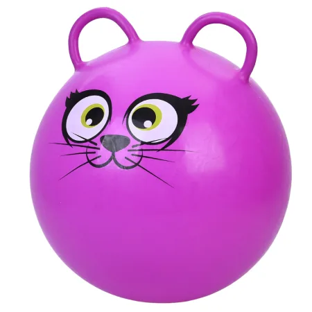 Fitness ball for children with handles (fitball) smooth 50 cm violet