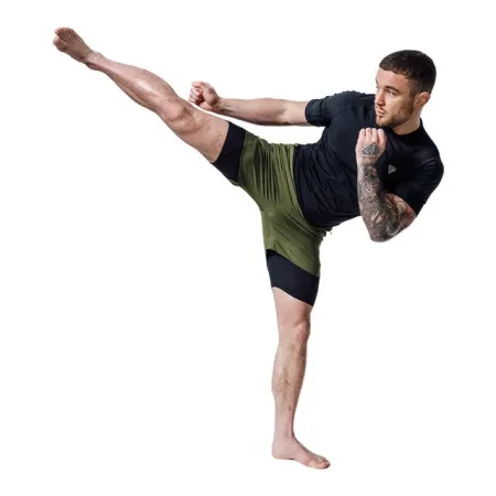 Компресійні шорти для RDX MMA T16 2-в-1 GREN/BLACK-S