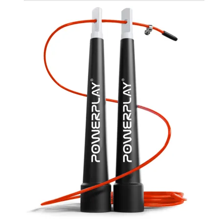 Скакалка швидкісна PowerPlay 4202 Ultra Speed Rope червона 2,9 m.