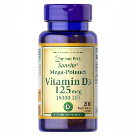 Vitamin D3 5000 IU - 200 капсул