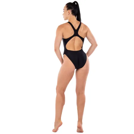 Купальник для плавання YINGFA злитий жіночий чорний XS