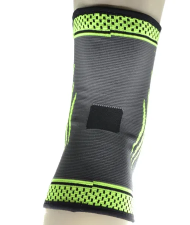 Компресійний наколінник MadMax MFA-284 3D Compressive knee support Dark grey/Neon green M