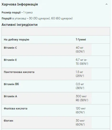 Multivitamin Gummies - 30 жуйок полуниця універсальний