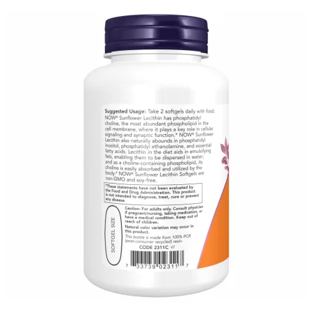 Sunflower Lecithin 1200 мг - 200 софтгель