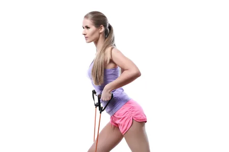 Трубчастий еспандер для фітнесу з ручками U-POWEX Latex Resistance Tube зелений (9 кг)