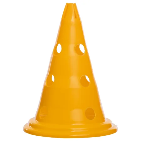 Конус-фішка для тренувань з отворами для штанги та тримачем зверху 30 см Помаранчевий
