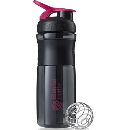 Шейкер спортивний пляшка BlenderBottle SportMixer Flip 820 мл чорний/Pink