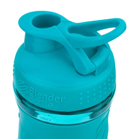 Шейкер спортивний пляшка BlenderBottle SportMixer Flip 820 мл бірюзово зелений