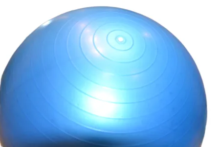 М'яч для фітнесу (фітбол) напівмасажний PowerPlay 4003 Ø65 cm Gymball Синій + помпа