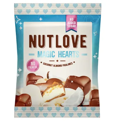 Nut Love Magic Hearts 100 г кокосові мигдальні пралине