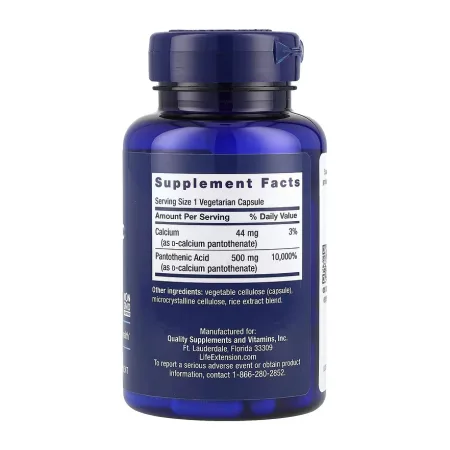 Pantothenic Acid 500 мг - 100 капсул