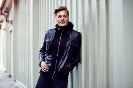 Шейкер спортивний SmartShake Slim - 500 мл чорний