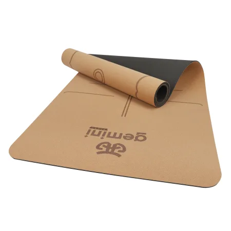 Килимок для йоги пробковий каучуковий Sport 183 см 61 см 5 мм