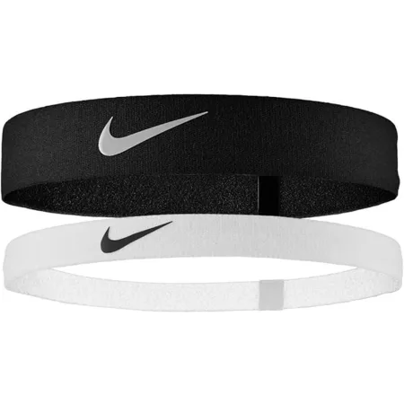 Пов'язки на голову Nike Flex 2PK білий, чорний Унісекс One Size N.100.9191.036.OS (Оригінал)