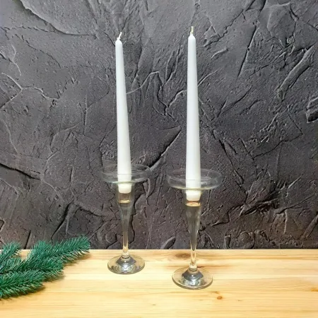 Набір свічок столових Bispol s30 090 білі