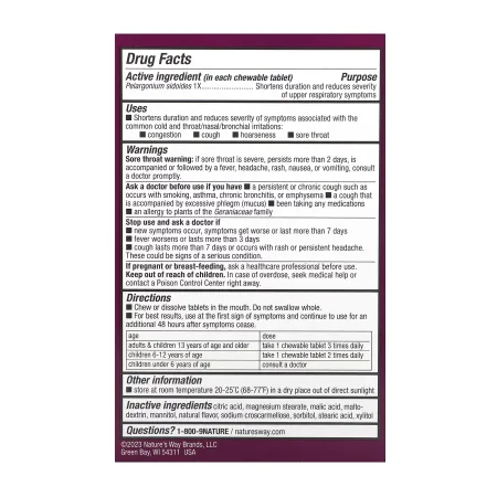 Umcka від застуди вишня для дітей - 10 жувальних таблеток