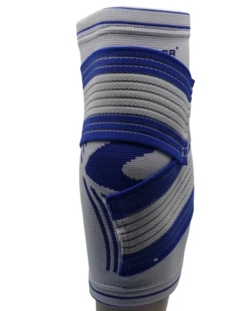 Налокітник Power System PS-6007 Elbow Support Pro білий/Blue 1 шт. S/M