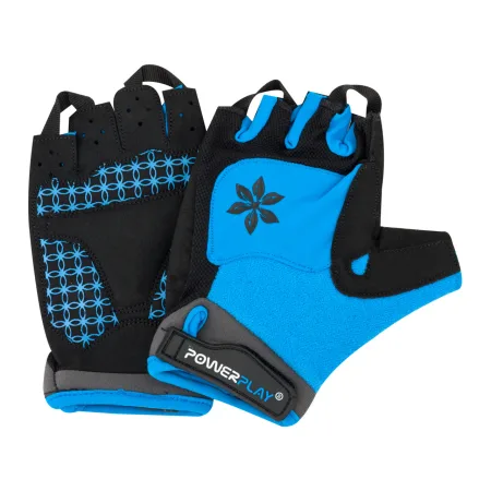 Велоперчатки женские PowerPlay 5284 D голубые - XS