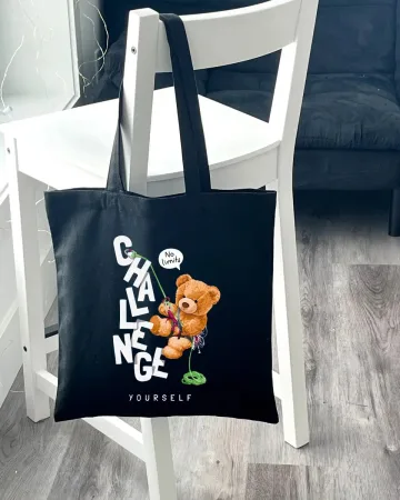 Екошопер BookOpt ВК4059 Teddy Bear (Challenge) чорний