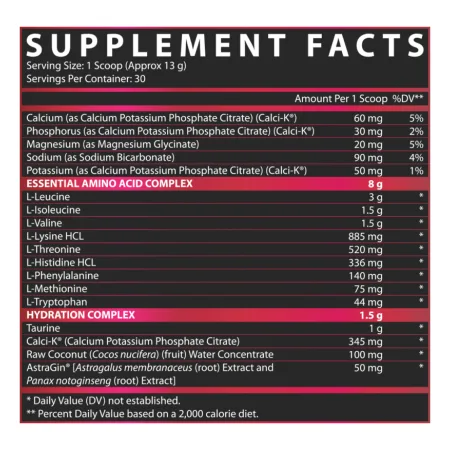 EAA Hydration - 30 порцій фруктовий пунш