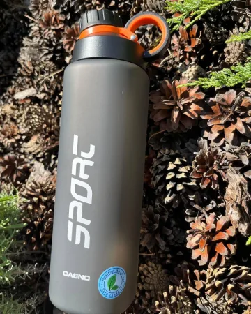 Пляшка для води CASNO - 1000 мл KXN-1243 Сіра