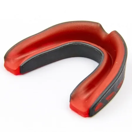 Капа боксерська EVERSHIELD SINGLE MOUTH GUARD чорно-червона універсальна (оригінал)
