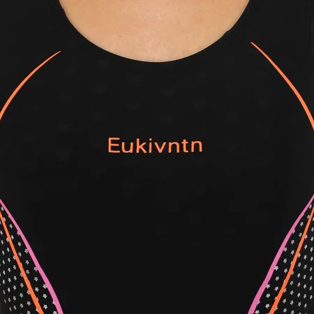 Купальник для плавання жіночий злитий Чорний EUKIVNTH XL