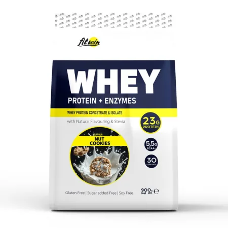 Whey Protein + Enzymes - 900 г горіхові печива