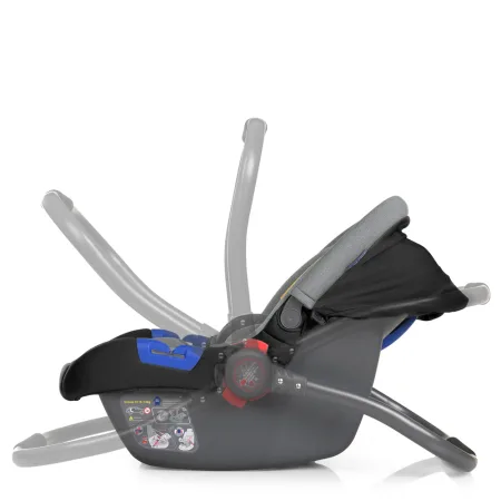 Автокрісла (бебікокон) ME 1043 NEWBORN+ чорний-сірий