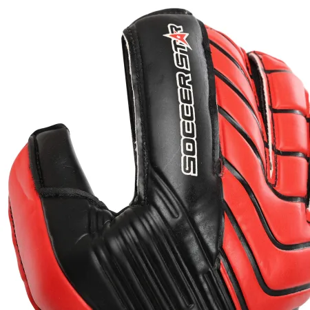 Воротарські рукавички SOCCER STAR 8 - чорне-червоний
