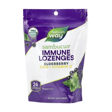 Sambucus Organic Lozenges Mint - 24 штуки