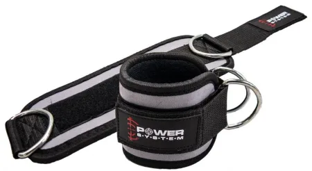 Манжети на щиколотку Power System PS-3460 Ankle Strap Gym Guy сірий