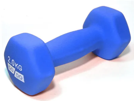 Гантелі для фітнесу з вініловим покриттям 2 шт - синій