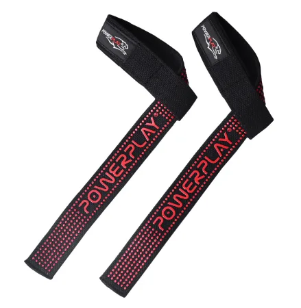 Лямки для тяги PowerPlay 7064 чорно червоні