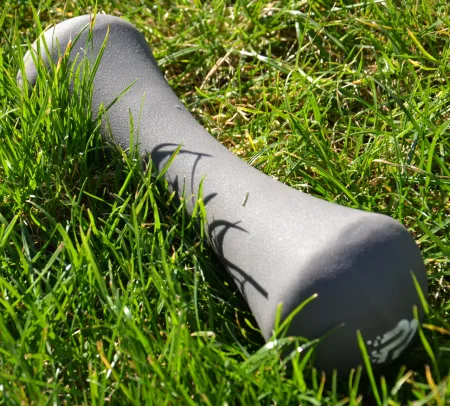 Гантель неопренова PowerPlay 4126 Spartacus - 5 кг. сіра 1 шт.