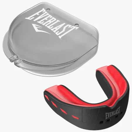 Капа боксерська EVERSHIELD DOUBLE MOUTH GUARD чорно-червона універсальна (оригінал)