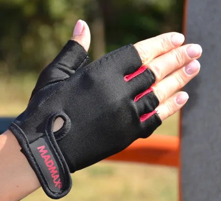 Рукавички для фітнесу MadMax MFG-251 Rainbow Rubine Red M