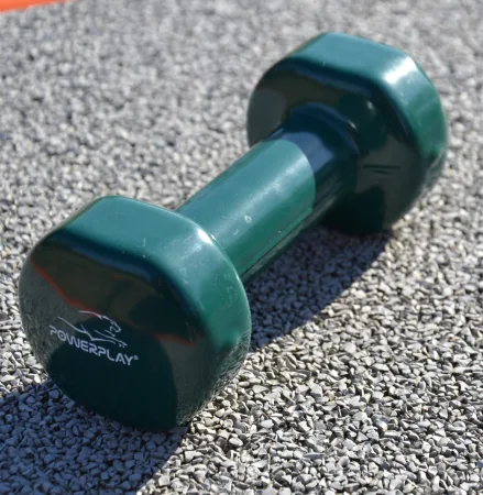 Гантель вінілова PowerPlay 4125 Achilles - 1,5 кг. зелена 1 шт.