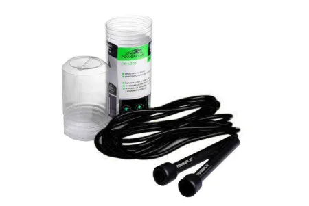 Скакалка PowerPlay 4201 Basic Jump Rope чорна 2,8 m.