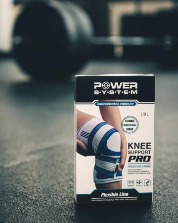 Knee Support Power System PS-6008 Knee Support Pro Blue/White 1 pc. L/XL