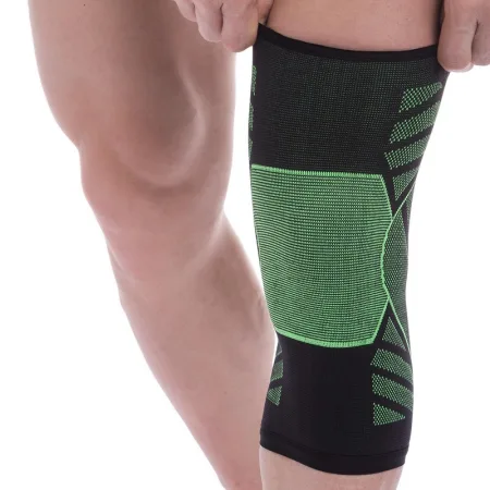 Наколінник бандаж еластичний MUTE 1 шт 9005 Чорний-поманранчевий