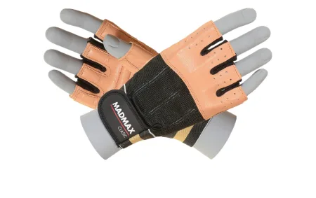 Рукавички для фітнесу MadMax MFG-248 Clasic Brown S