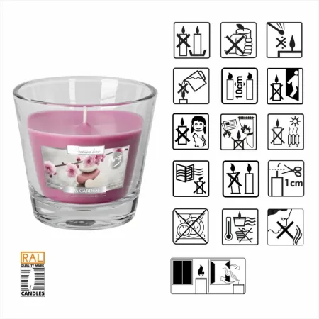 Свічка в скляному стакані Bispol SPA Garden (SN 90-254)