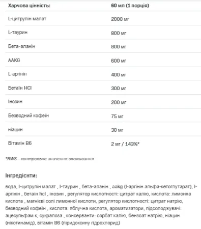 Loco Shot Power & Pump - 120 мл лимон лайм