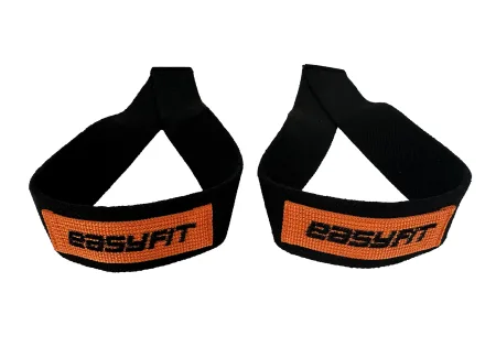 Лямки атлетичні EasyFit Delta для станової тяги чорні