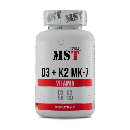 Vitamin D3 + K2 MK-7 - 60 софтгель