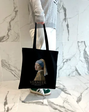 Екошопер BookOpt BK4074 VERMEER "дівчина з перловою сережкою" чорний