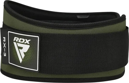 Пояс для важкої атлетики RDX RX3 EVA Curve неопреновий Army Green L